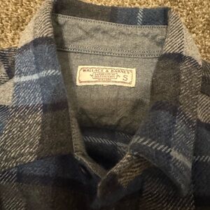 Wallace & Barnes Blue Plaid Shirt